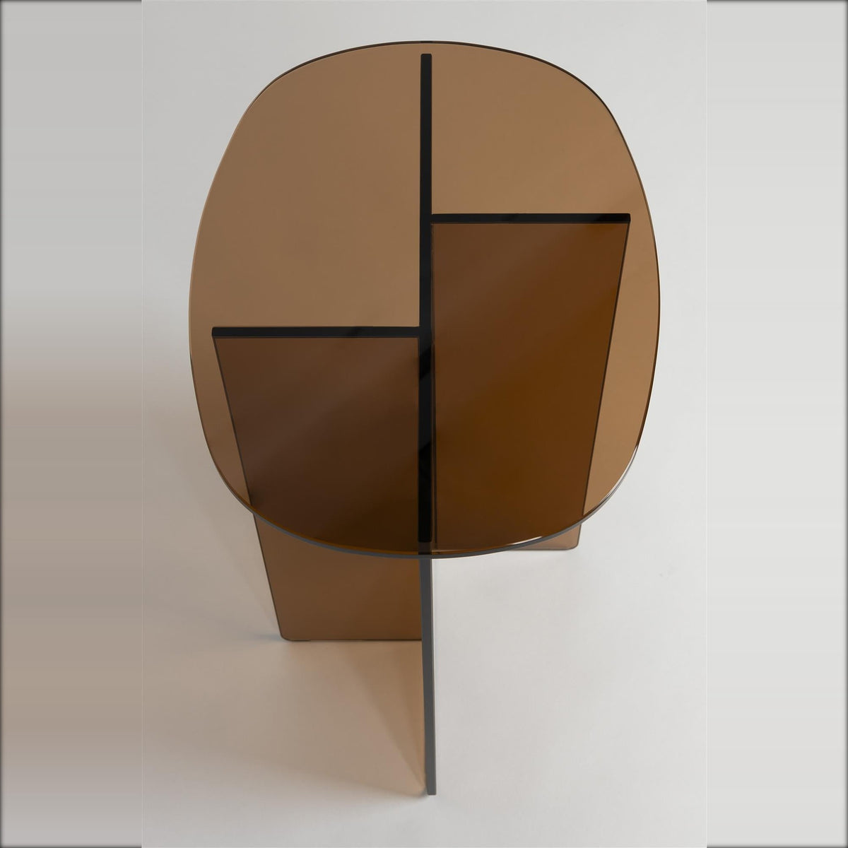 Side Table Linea Brown Domestica – Top View