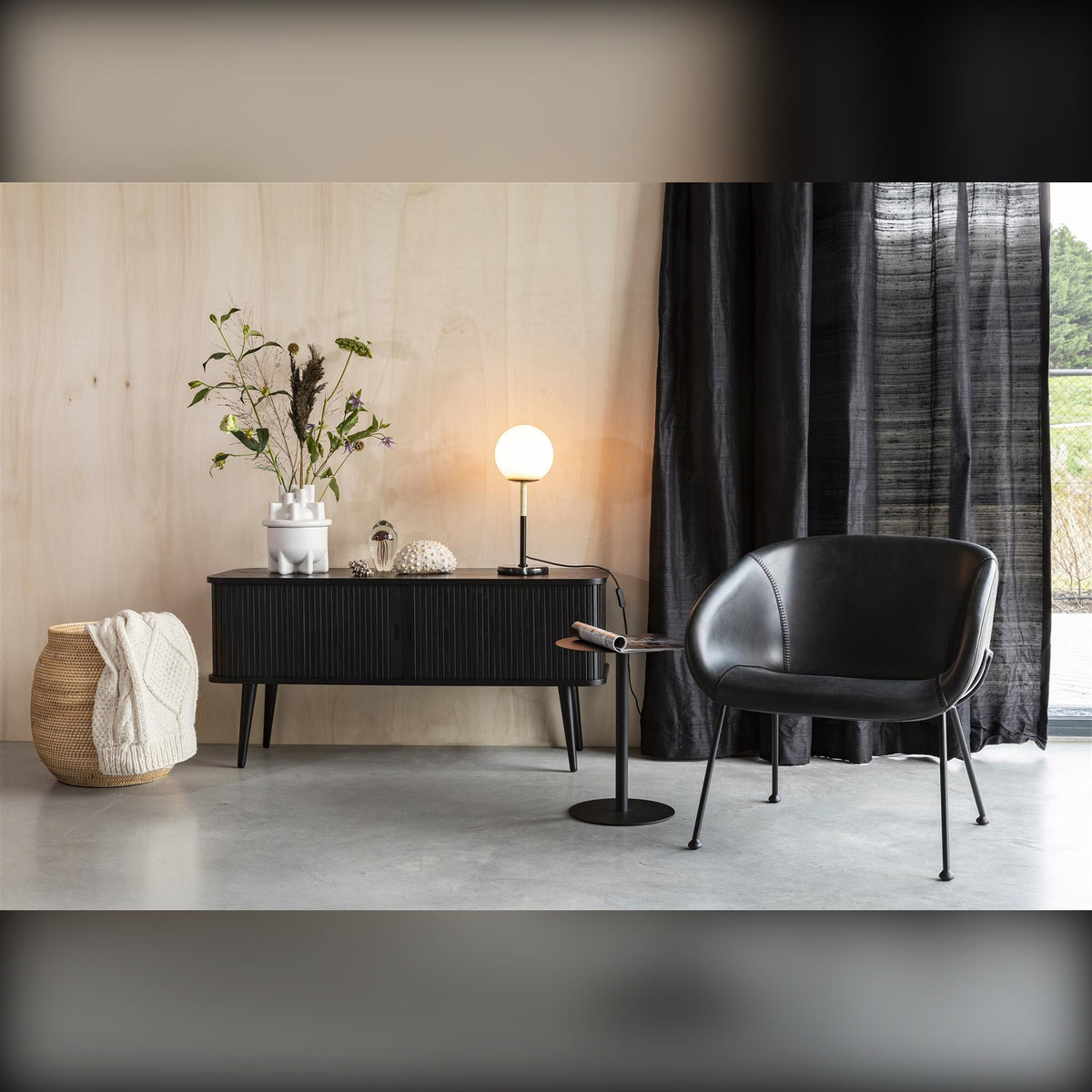Sideboard Barbier 120 Black Domestica – Lifestyle – Living Room