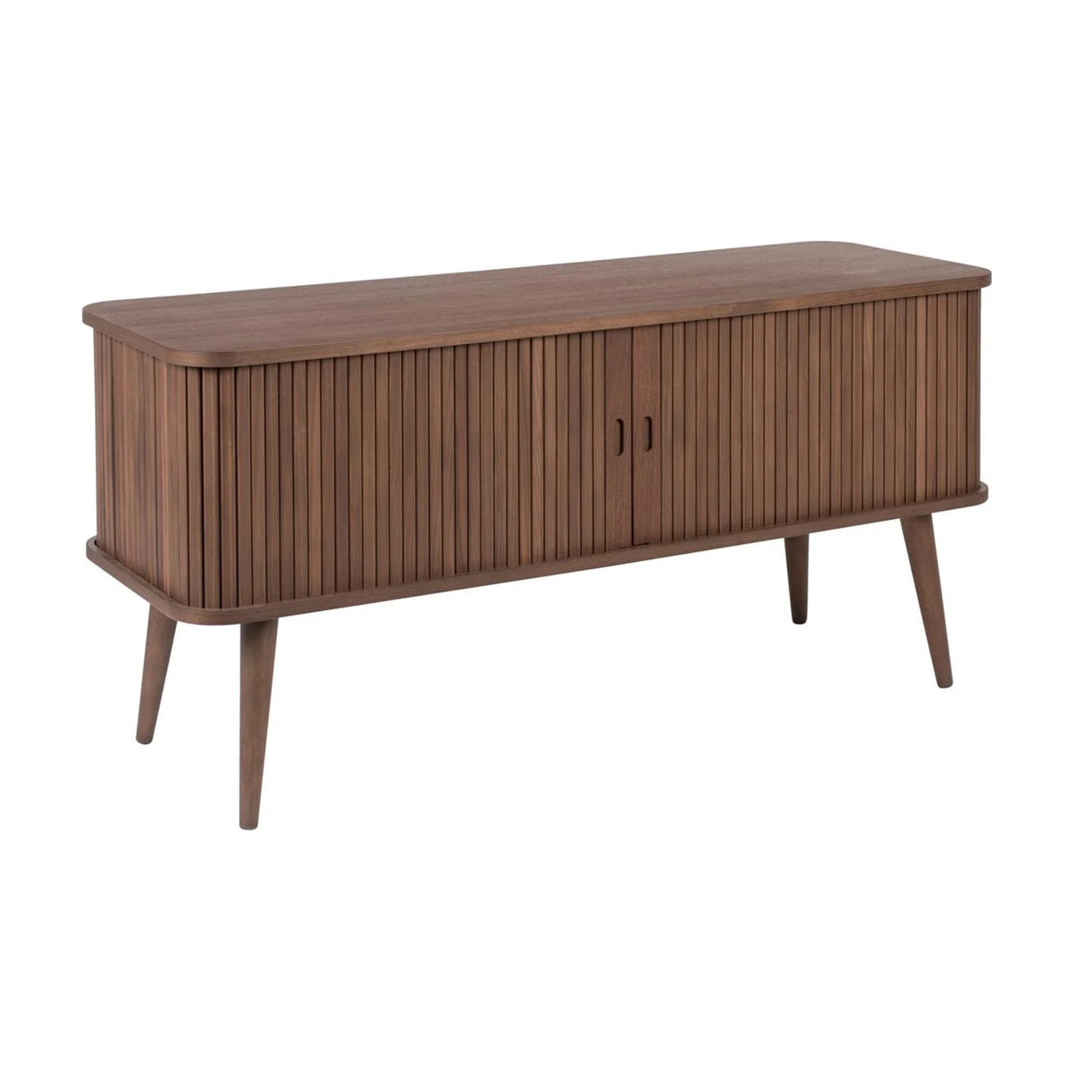 Sideboard Barbier 120 Walnut Domestica – Three Quarter View on White