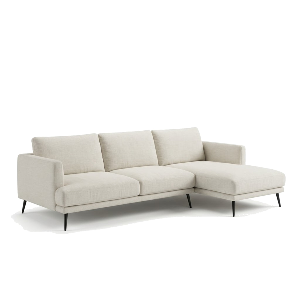 Sofa Sophia Corner Cream Domestica – Three-Quarter View on White