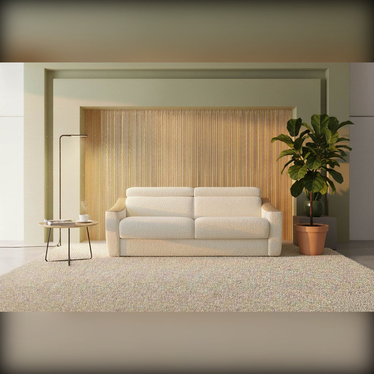 Sofa Strike Anthracite Grey Domestica – Lifestyle – Shown in Light Fabric