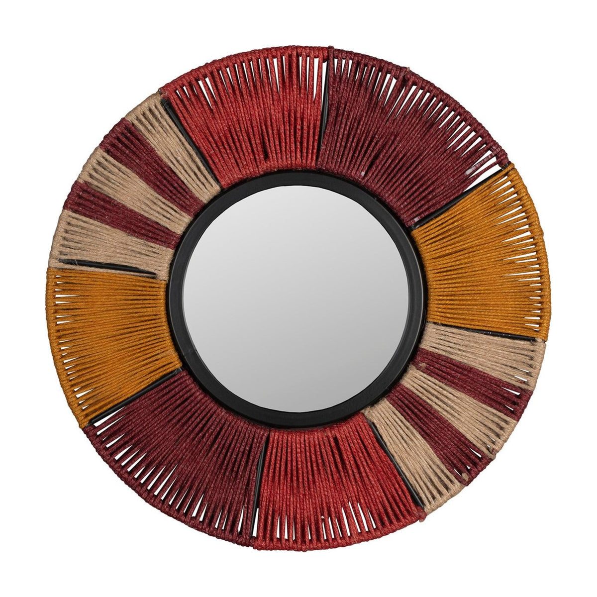 Mirror Surya Rope S Multicolour Domestica – Front View on White