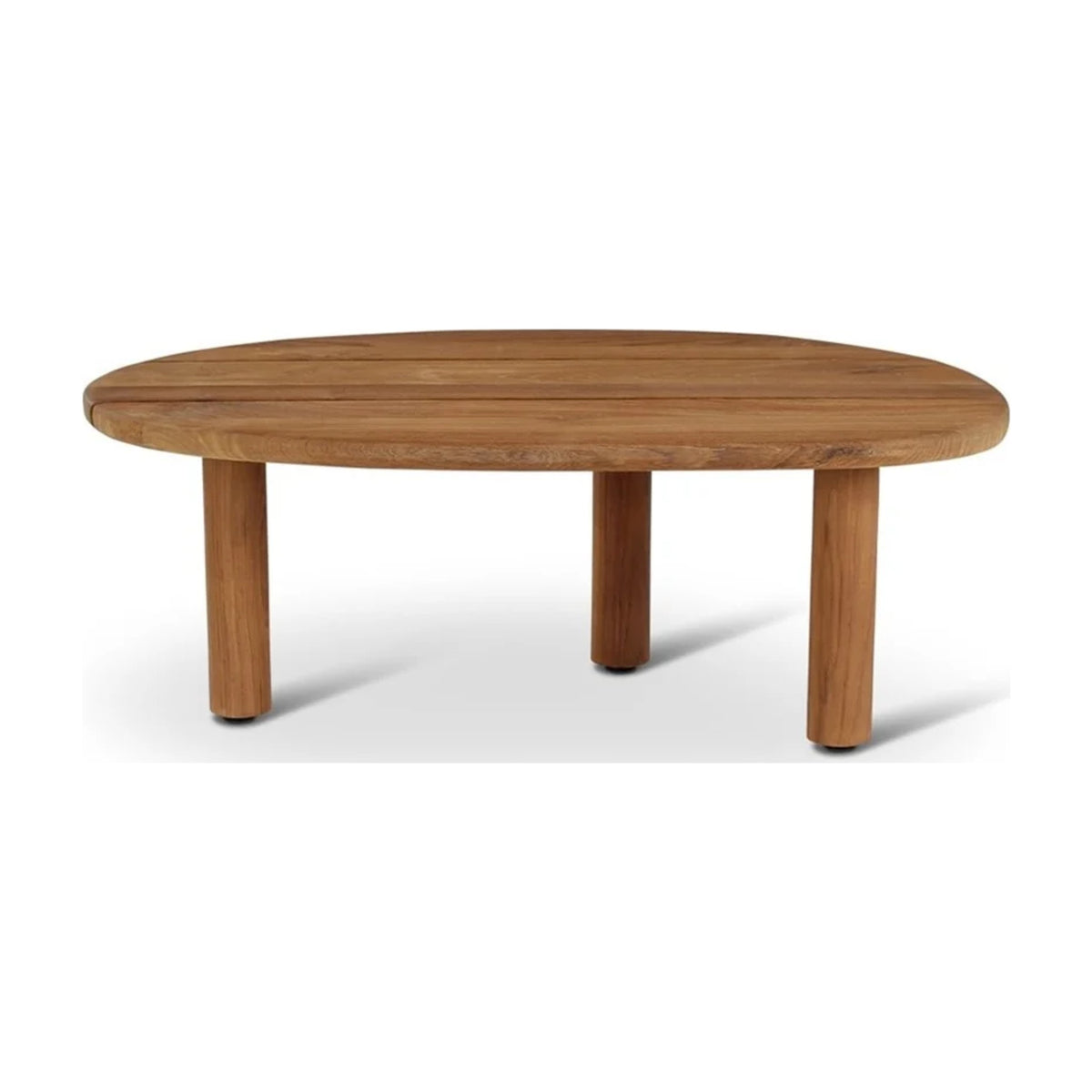 Coffee Table Oscar 85x47 Teak Natural Domestica – Front View on White