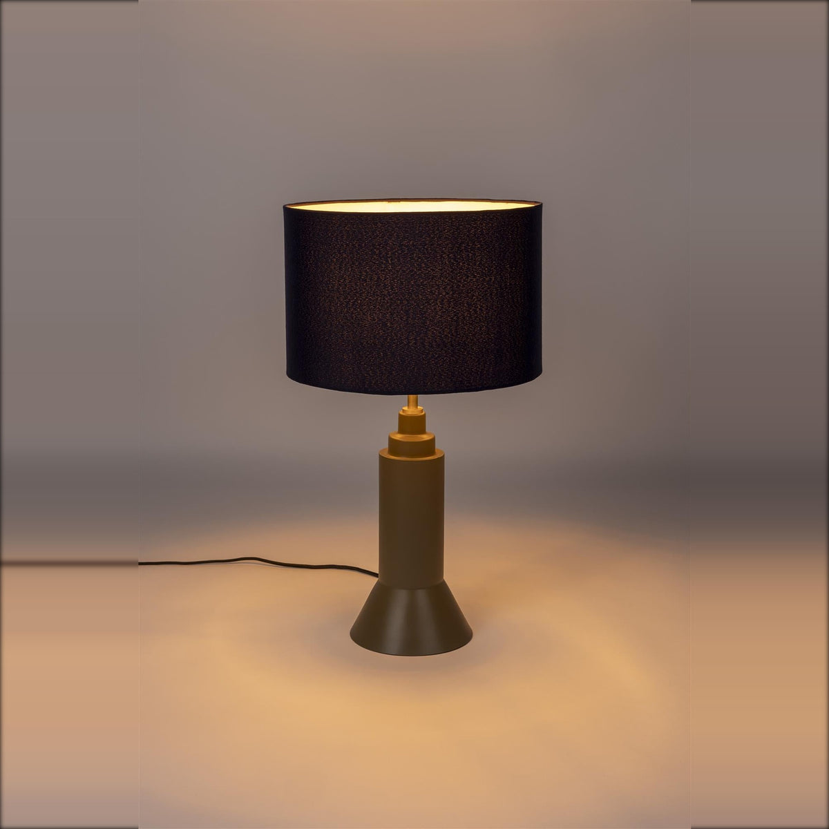 Table Lamp Kaja Dark Blue Domestica – Shown Lit