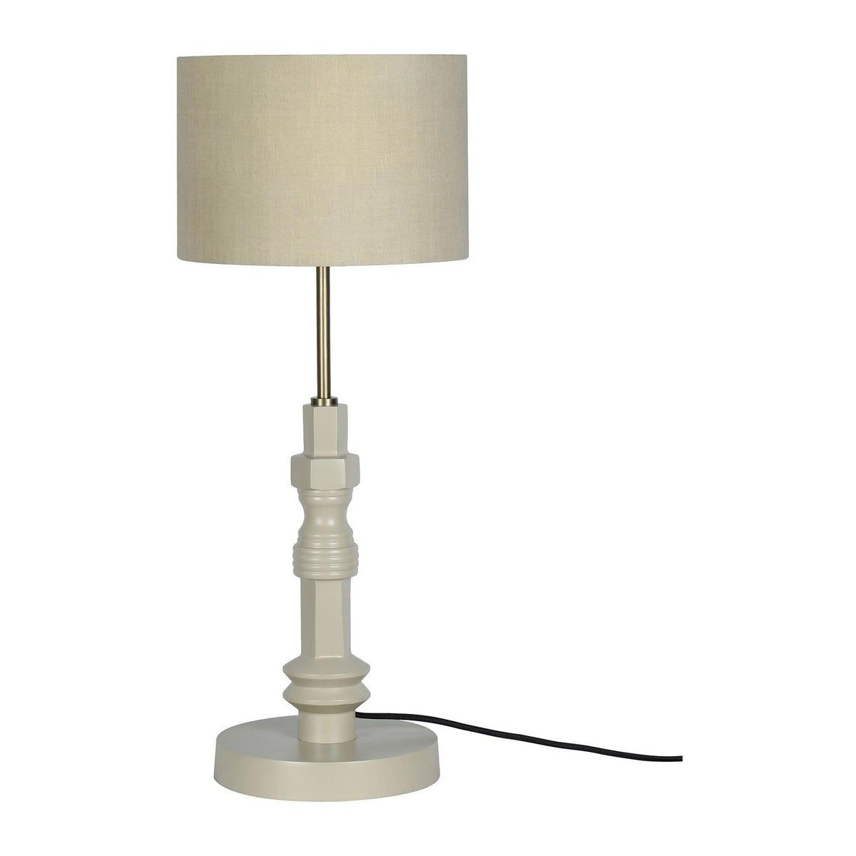 Table Lamp Totem Beige Domestica – Front View on White