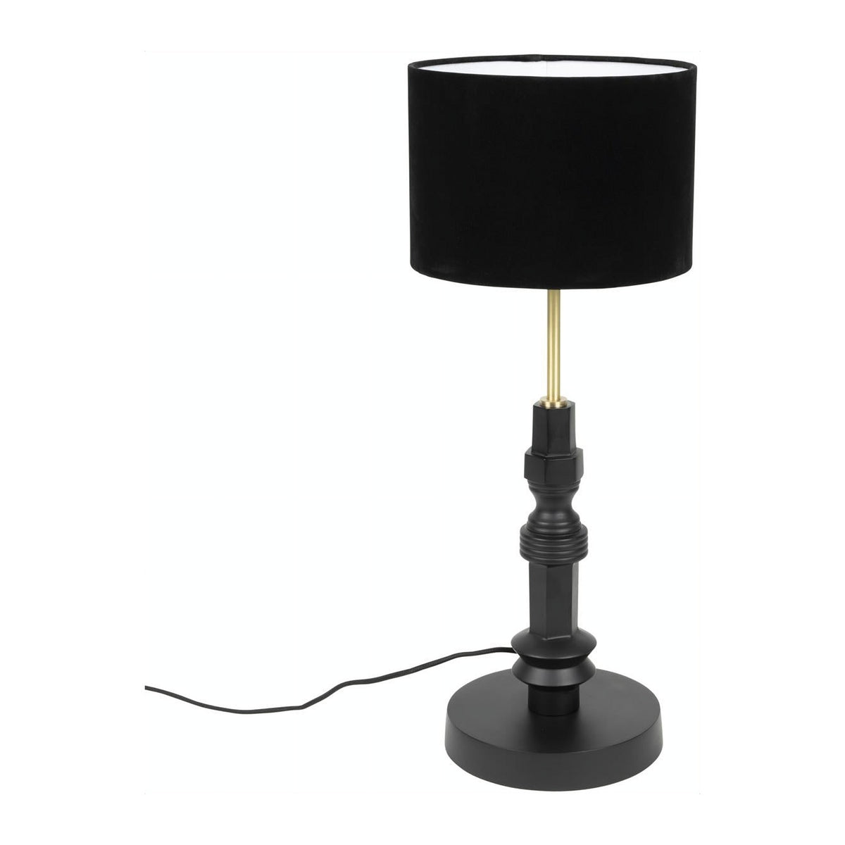 Table Lamp Totem Black Domestica – Front View on White