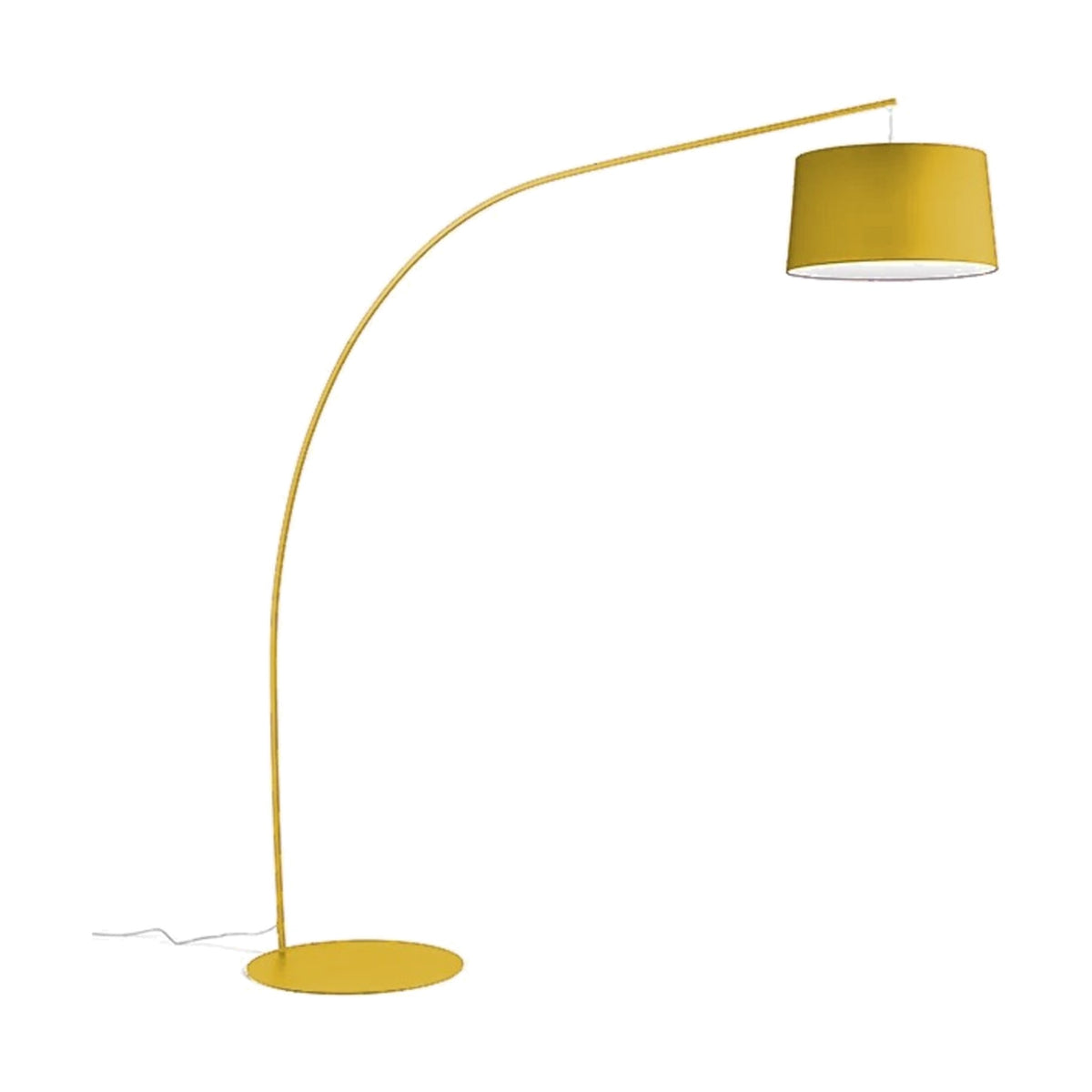 Floor Lamp Thai Yellow Domestica – Side View on White – Colour Digitally Matched