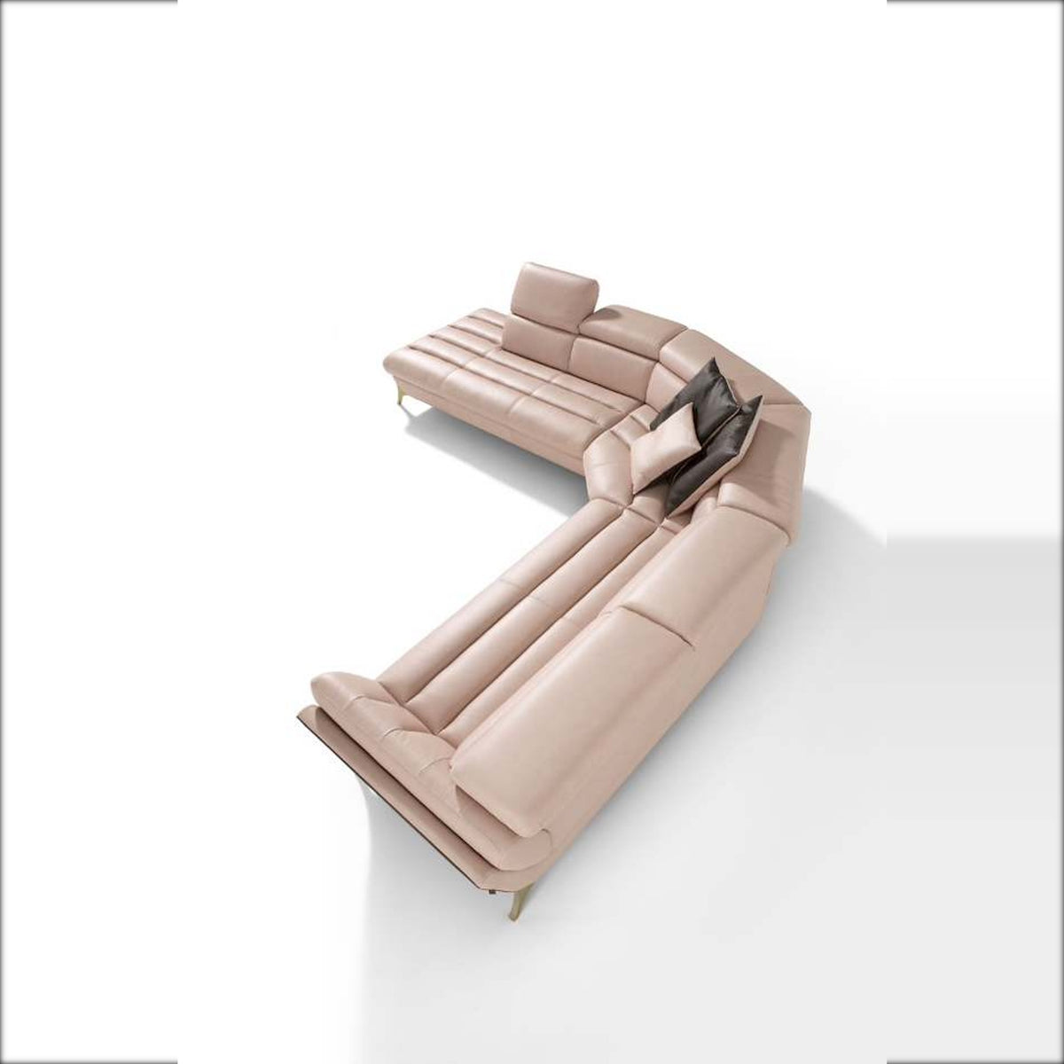 Divano Sueli Angolare Penisola Rosa Domestica – Overhead Aerial Corner Rosa Gold Flower Feet Scatter Cushions