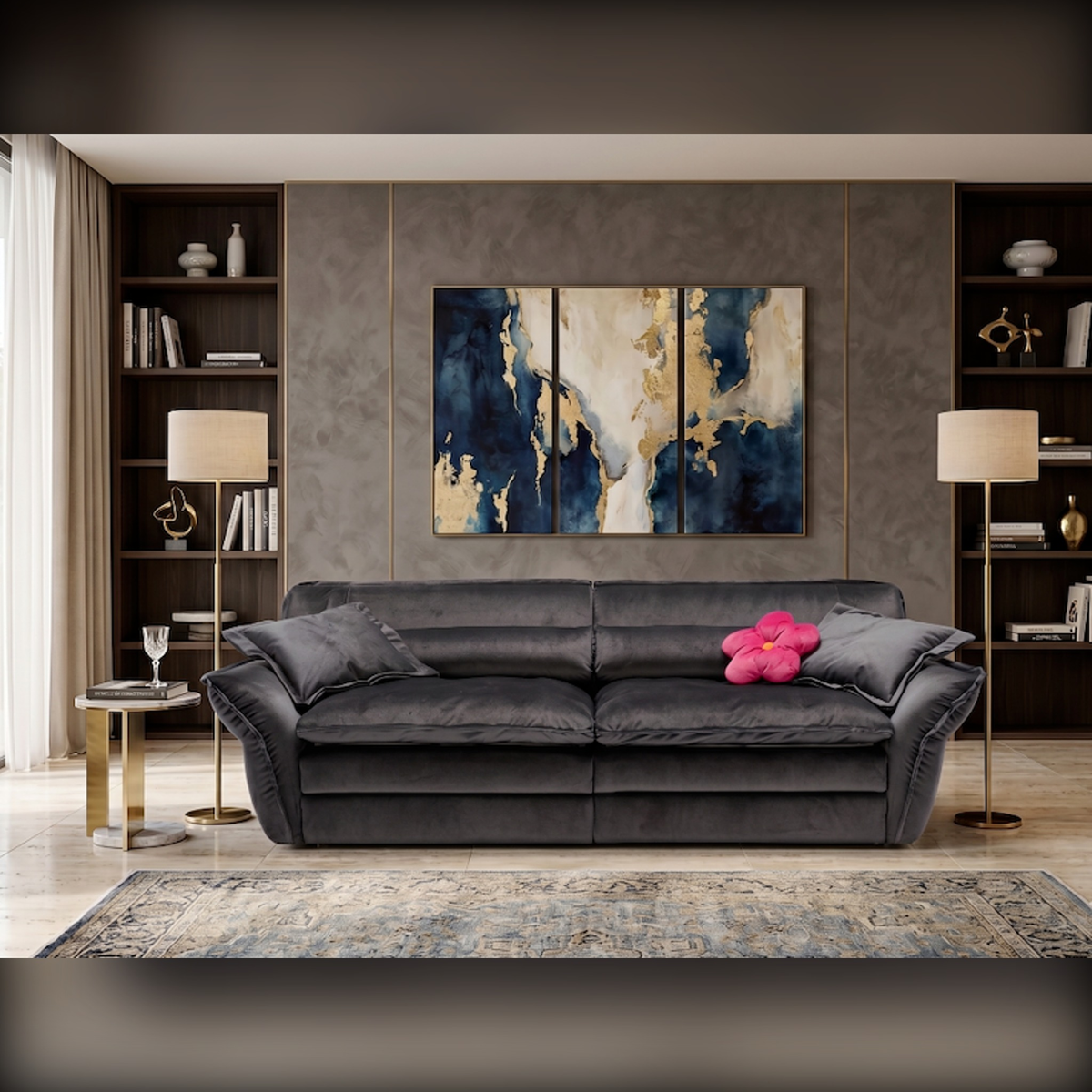 Sofa Astoria 2-Seater Blu Notte Domestica – Lifestyle Living Room