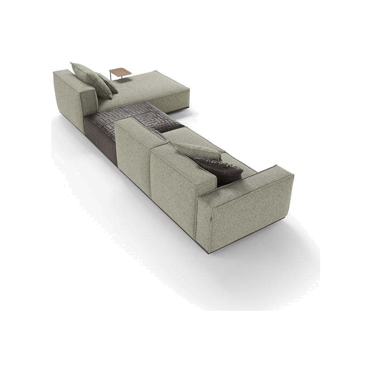 Egoitaliano Plaza Penisola Element Sage Green Fabric Domestica – Angle View