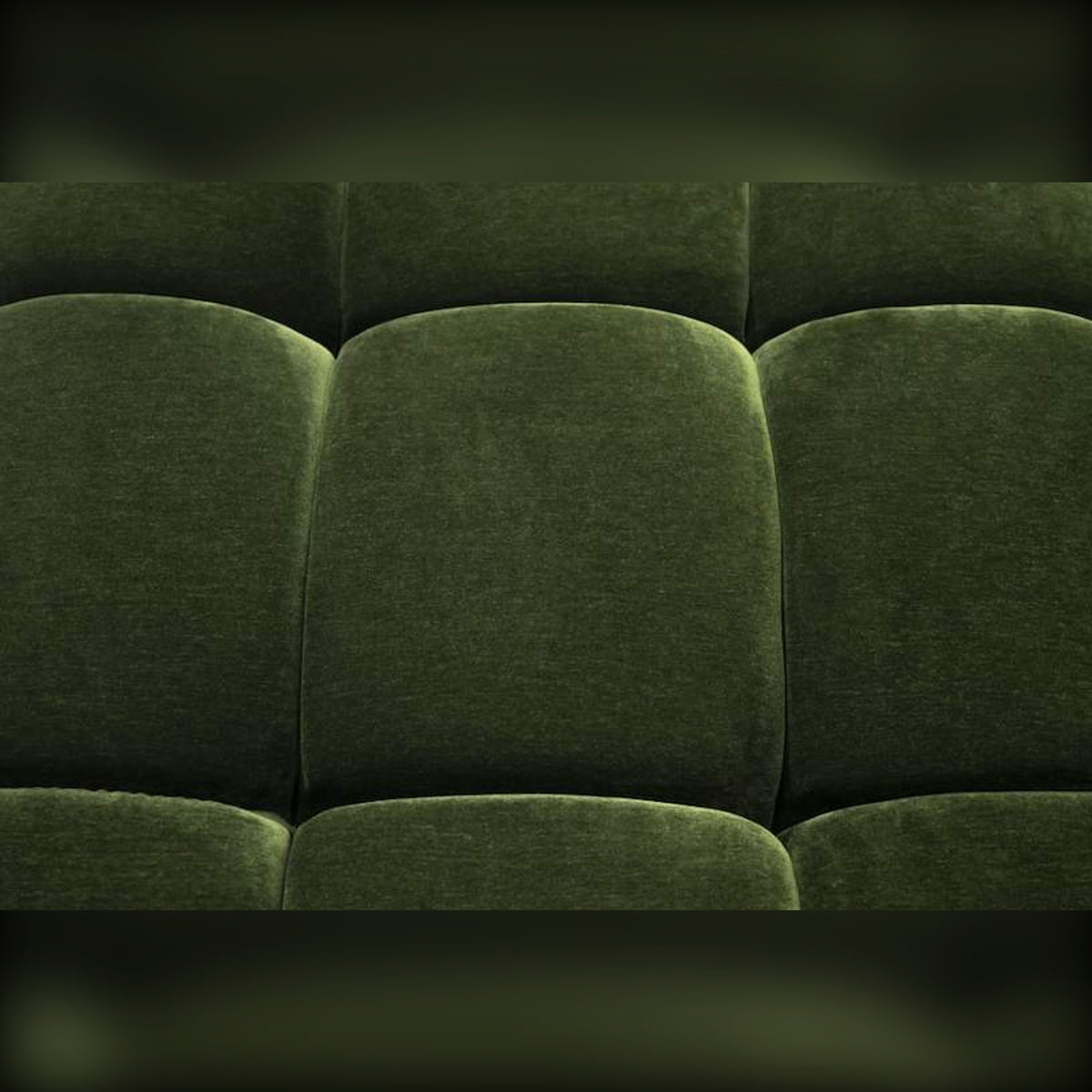Sofa Eros Corner Forest Green Domestica – Backrest Channel Detail