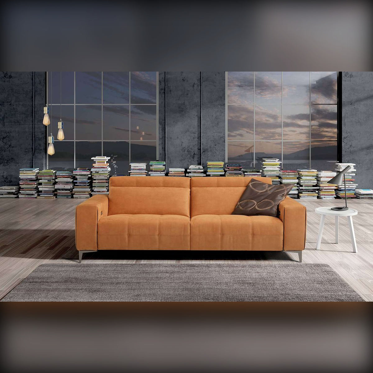 Divano Tiffany 3P Ocra Domestica – Lifestyle Industrial Storm Loft