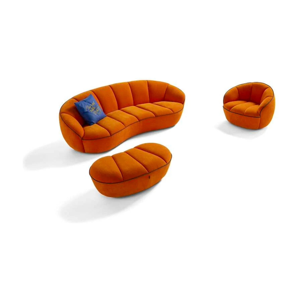 Shai Domestica – With Matching Sofa and Pouf, Three Quarter View