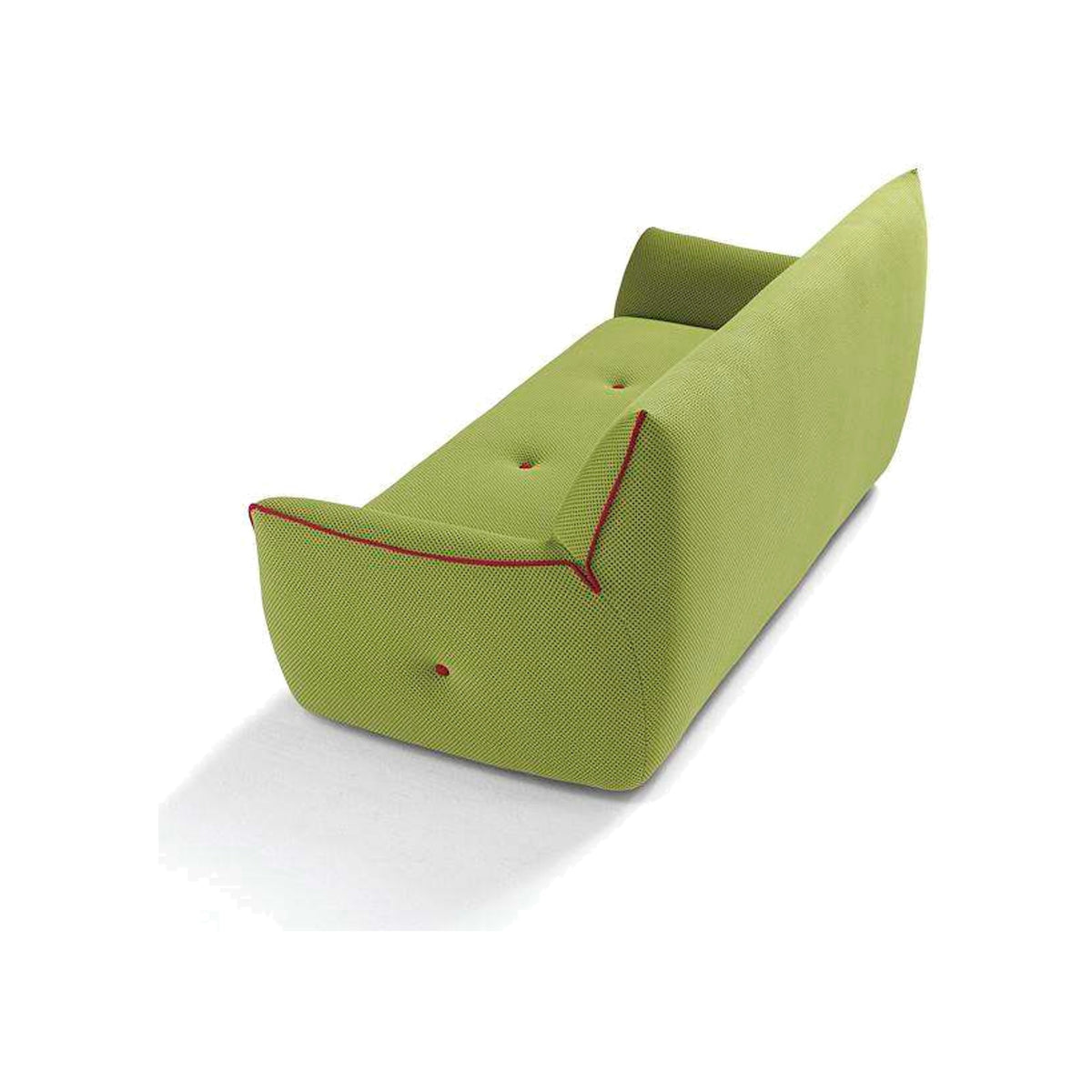 Egoitaliano Yuki 2P Maxi Sofa Lime Green Fuchsia Domestica – Top View