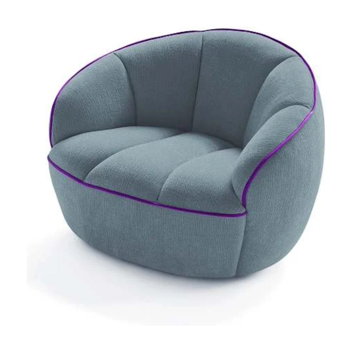 Shai Domestica – Shown in Grey-Blue Fabric on White