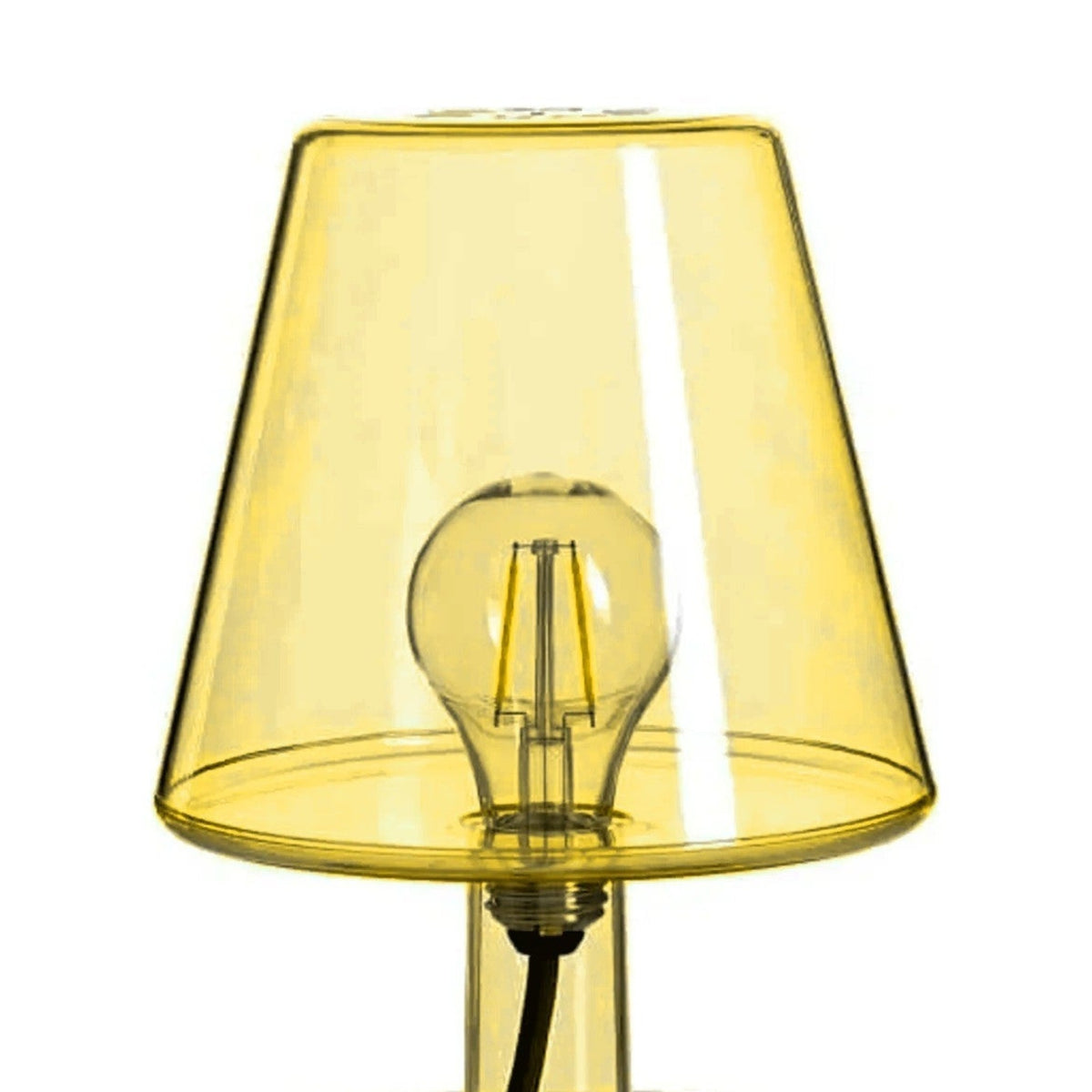 Transloetje Yellow Domestica – Detail – Shade and Bulb – Colour Digitally Matched