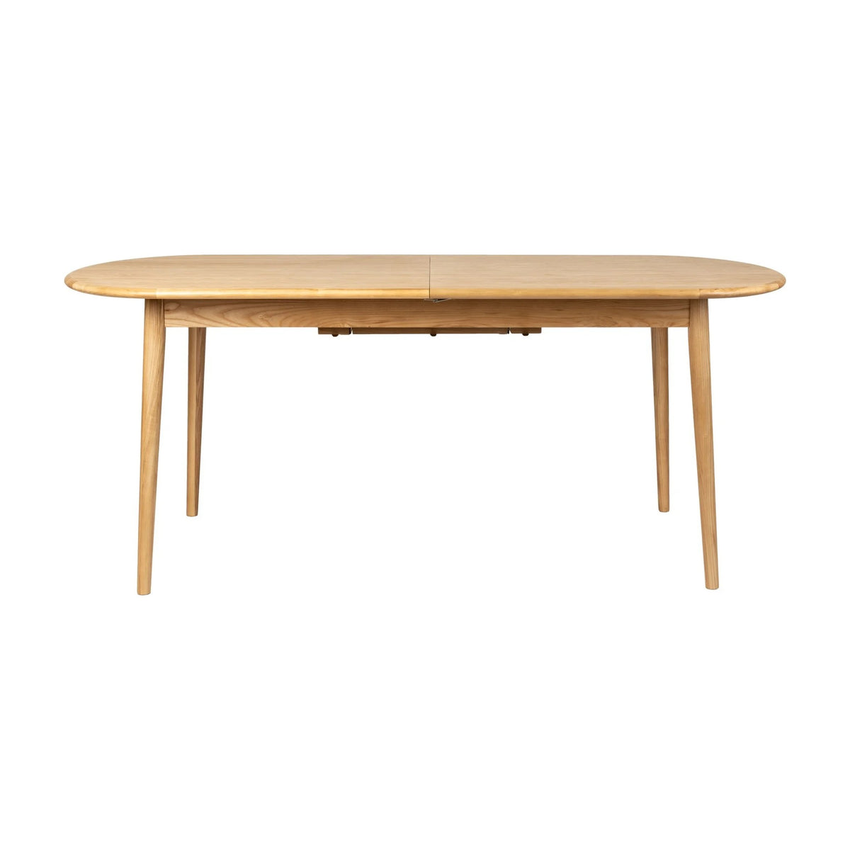 Dining Table Twist Oval Oak Domestica – Front View on White