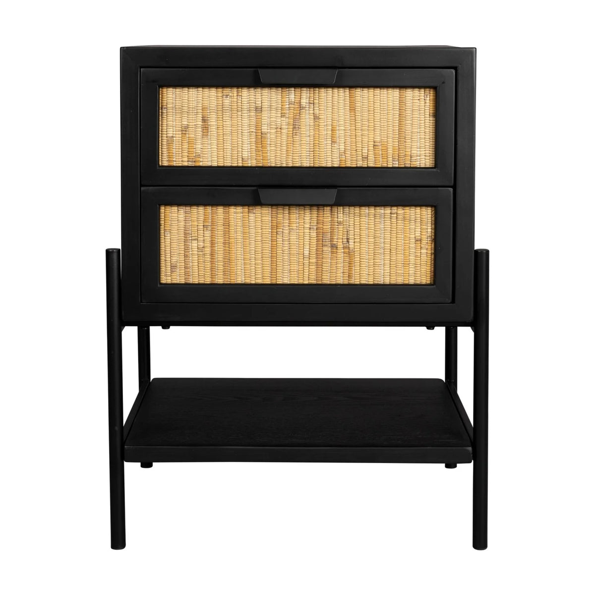 Side Table Yasu Black Domestica – Front View on White