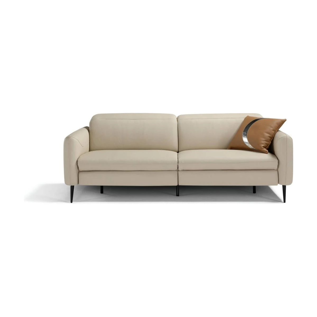 Dusk Domestica – Beige Sofa, Front View on White