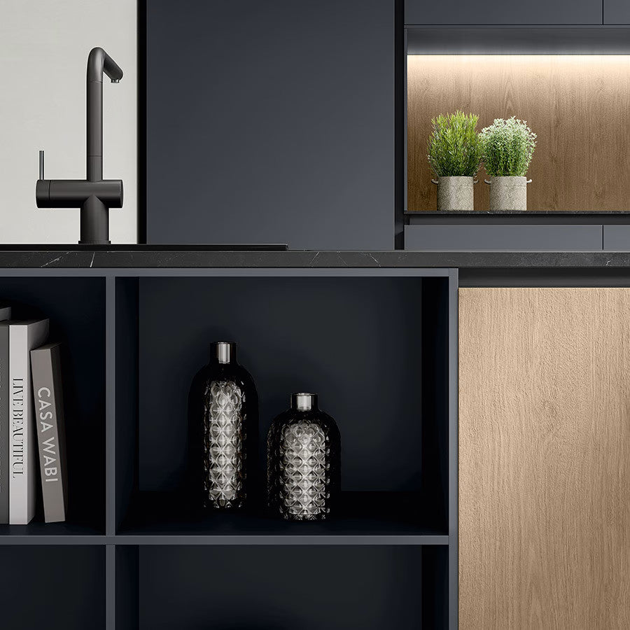 Valentine Kitchen Domestica – Detail Faucet and Shelving