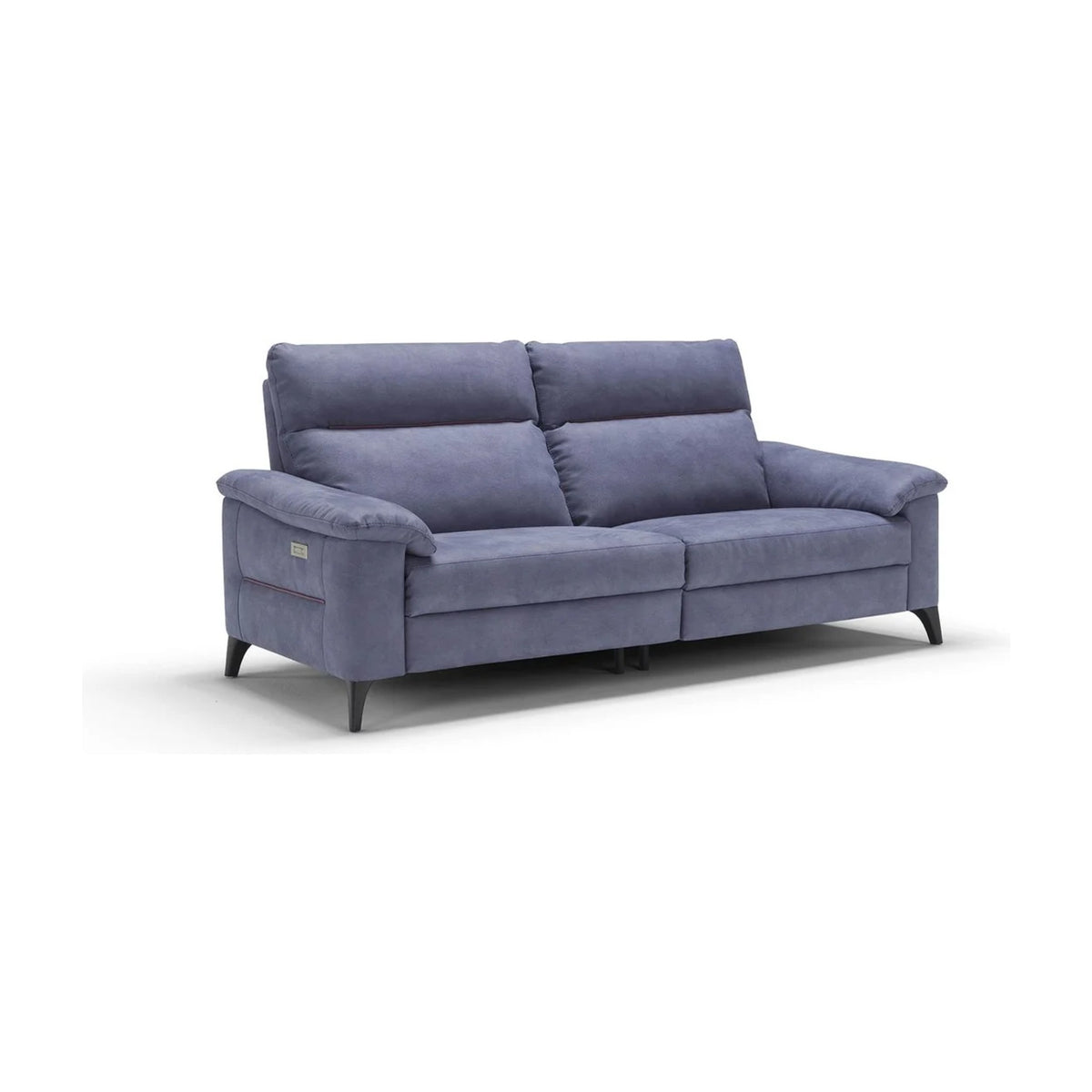 Oliver Domestica – Three Quarter View on White in Blue-Grey Fabric