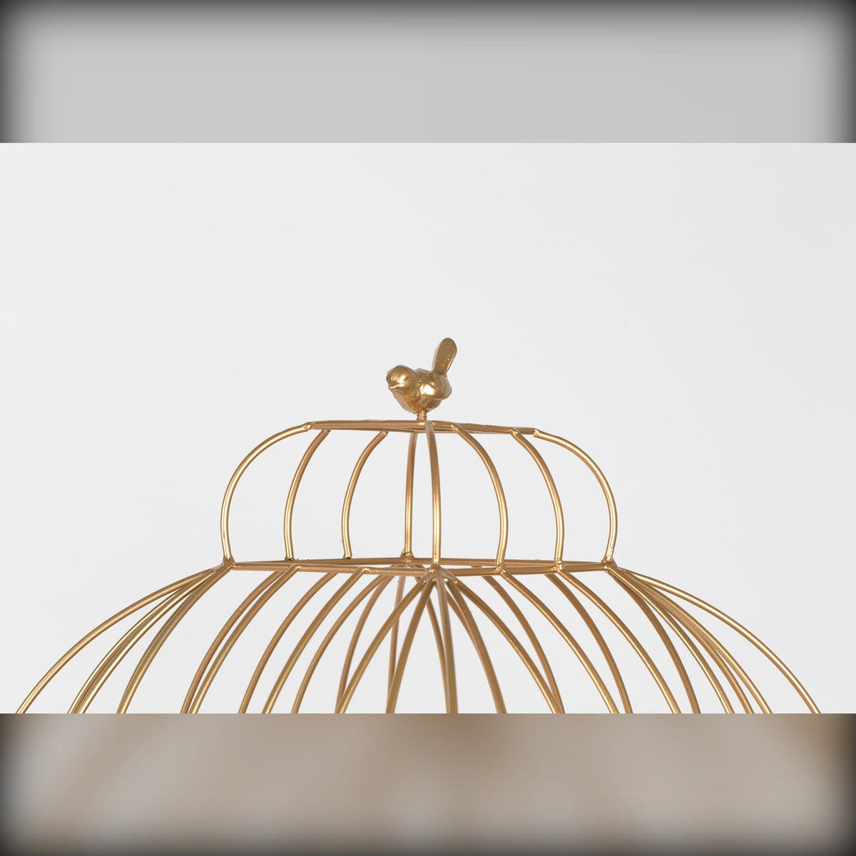 Cabinet Unlock Me Gold Domestica – Bird Finial and Domed Top Detail
