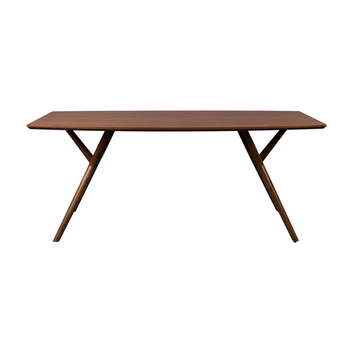 Dining Table Malaya Walnut Domestica – Front View on White