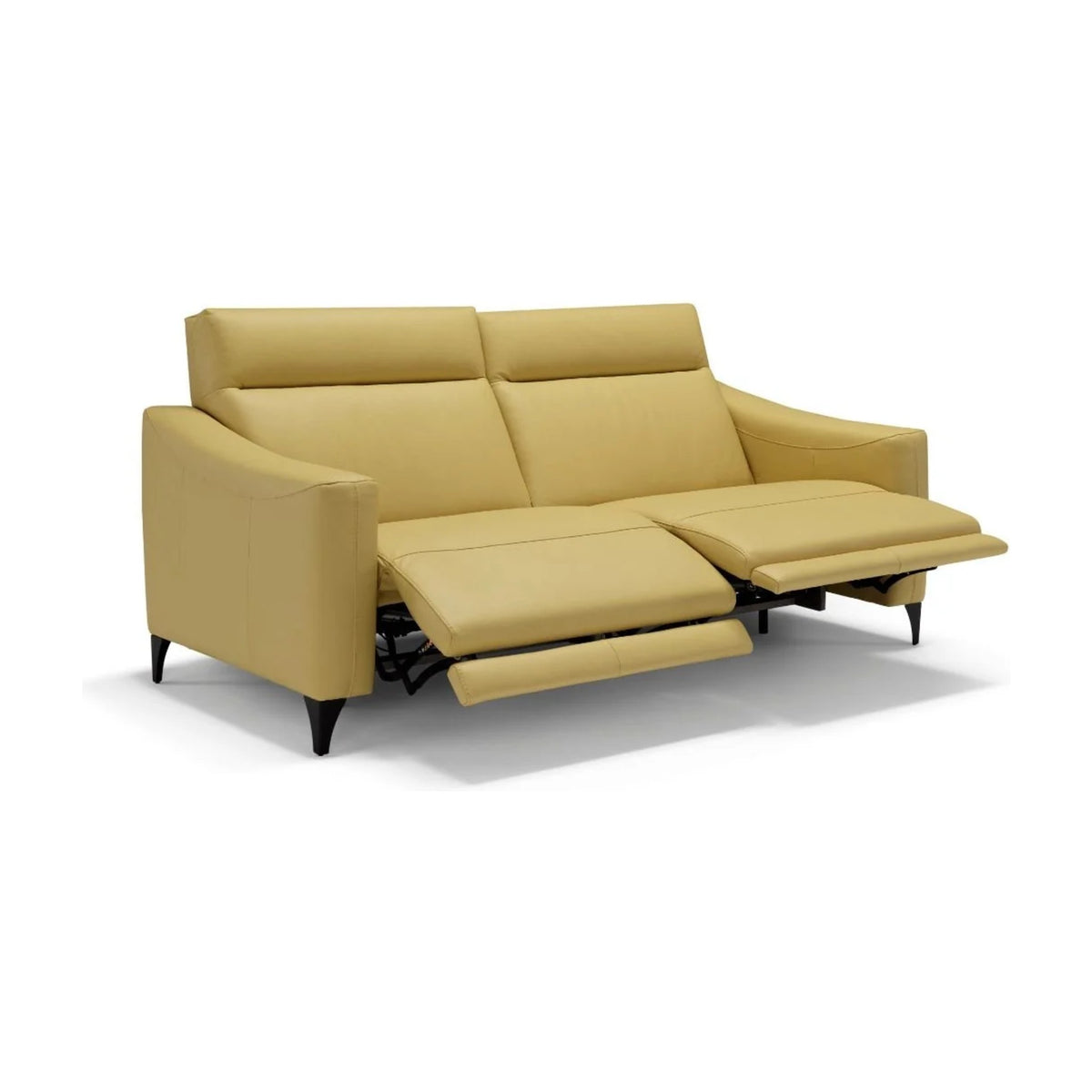 Piper Domestica – Two-Seater in Yellow with Recliners Extended on White