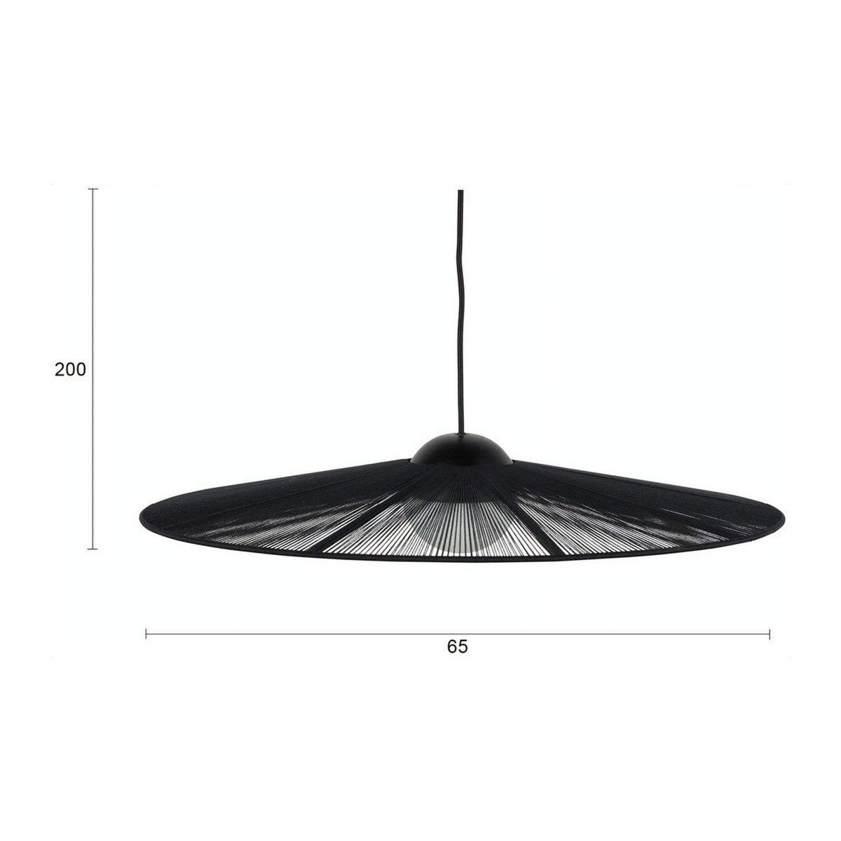 Pendant Lamp Belle S Black Domestica – Dimensions Drawing