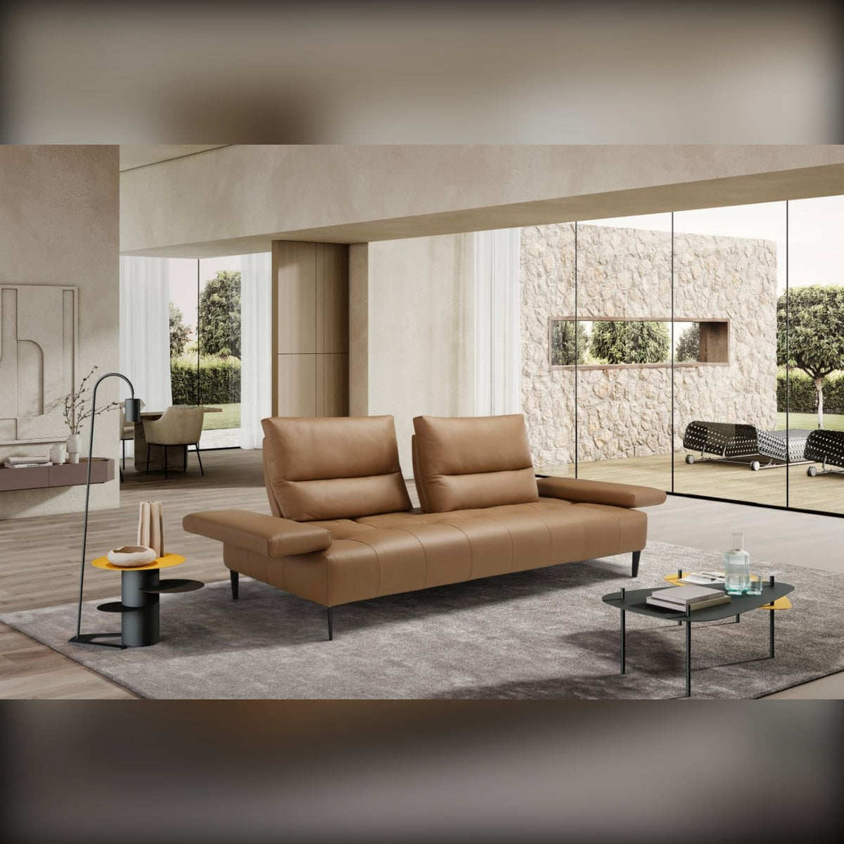 Tate Domestica – Lifestyle – Front View by Floor-to-Ceiling Windows