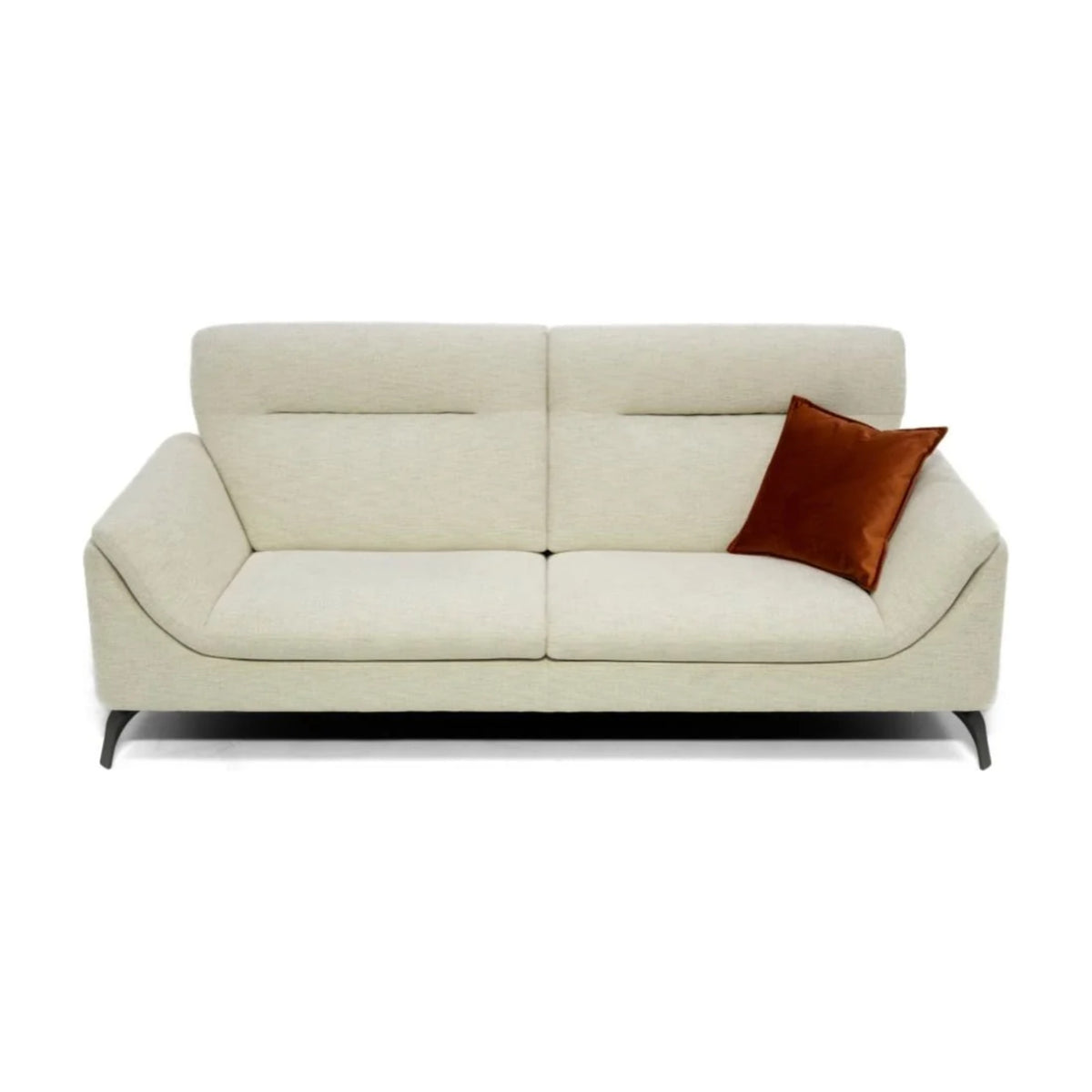 Sofa Sahara High Backrest Domestica – Front View with Cushion on White