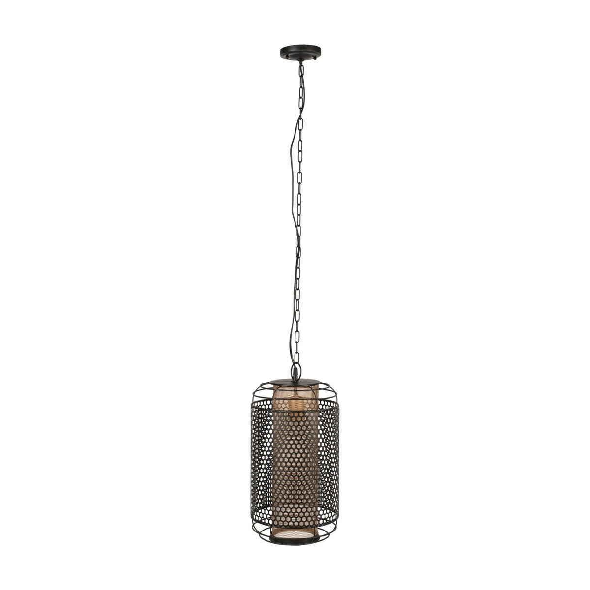 Pendant Lamp Archer M Black Domestica – Front View on White