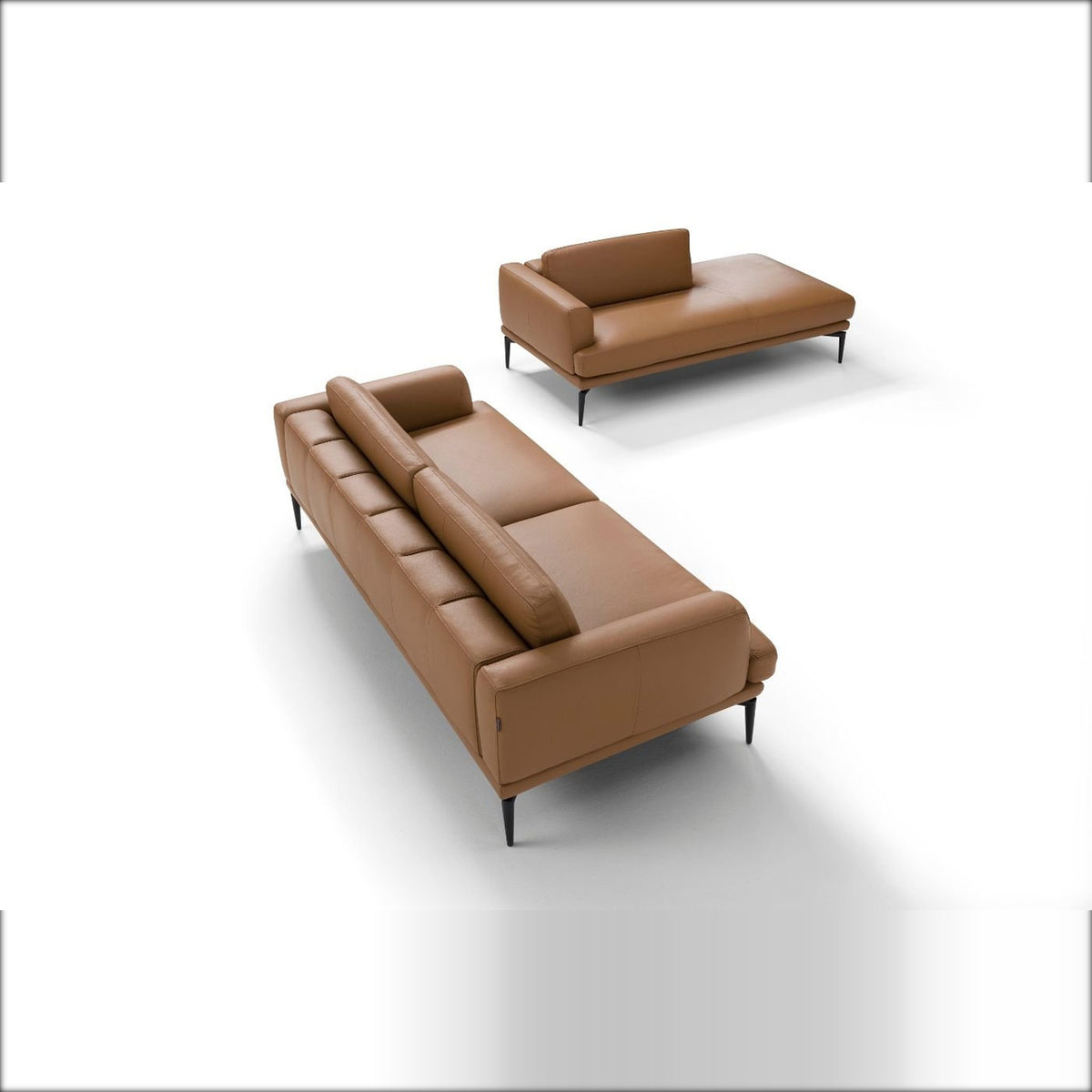 Tiago Domestica – Sofa and Chaise Longue, High Angle Back View