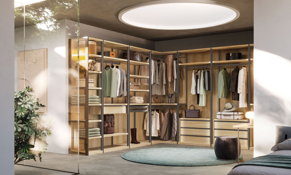 Walk-in Wardrobe Skeletro ORME – Walk-in wardrobe view