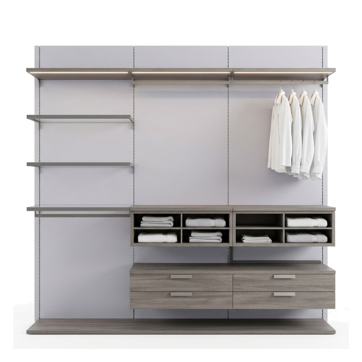 Walk-in Closet Tagliabue Domestica – Front View on White