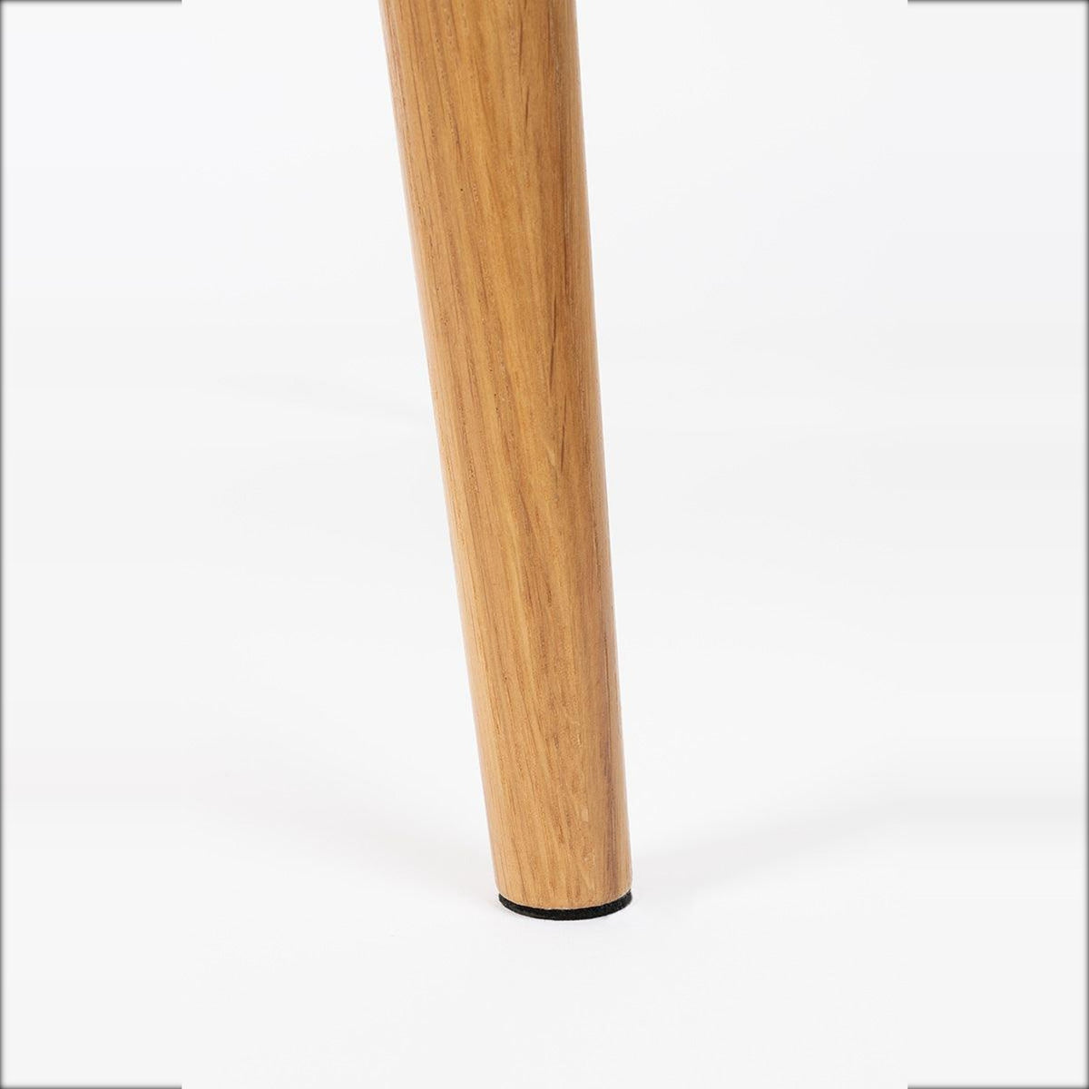 Coffee Table Haru Round Natural Domestica – Oak Leg Detail