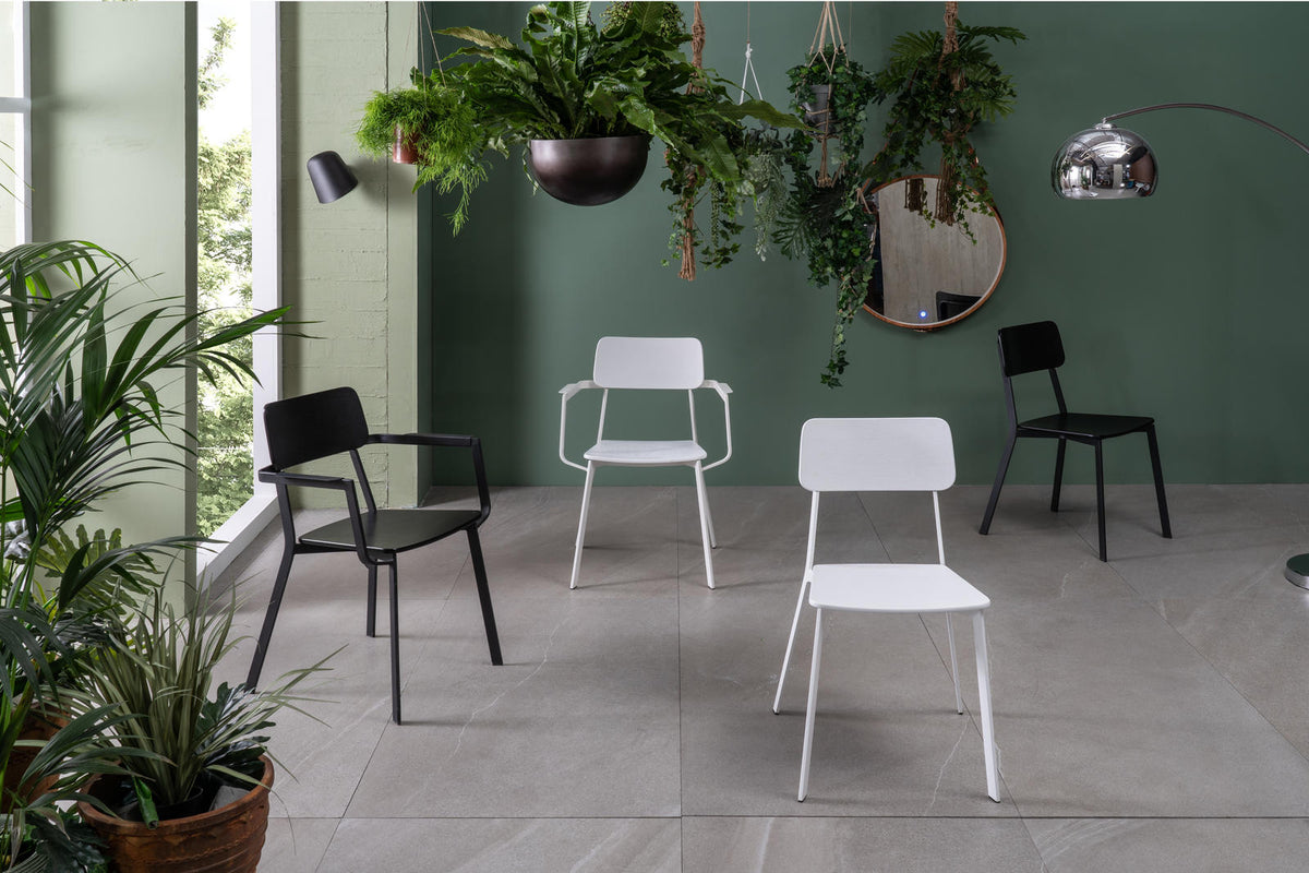 Dining Chair Woody White Domestica – Dimensions Drawing